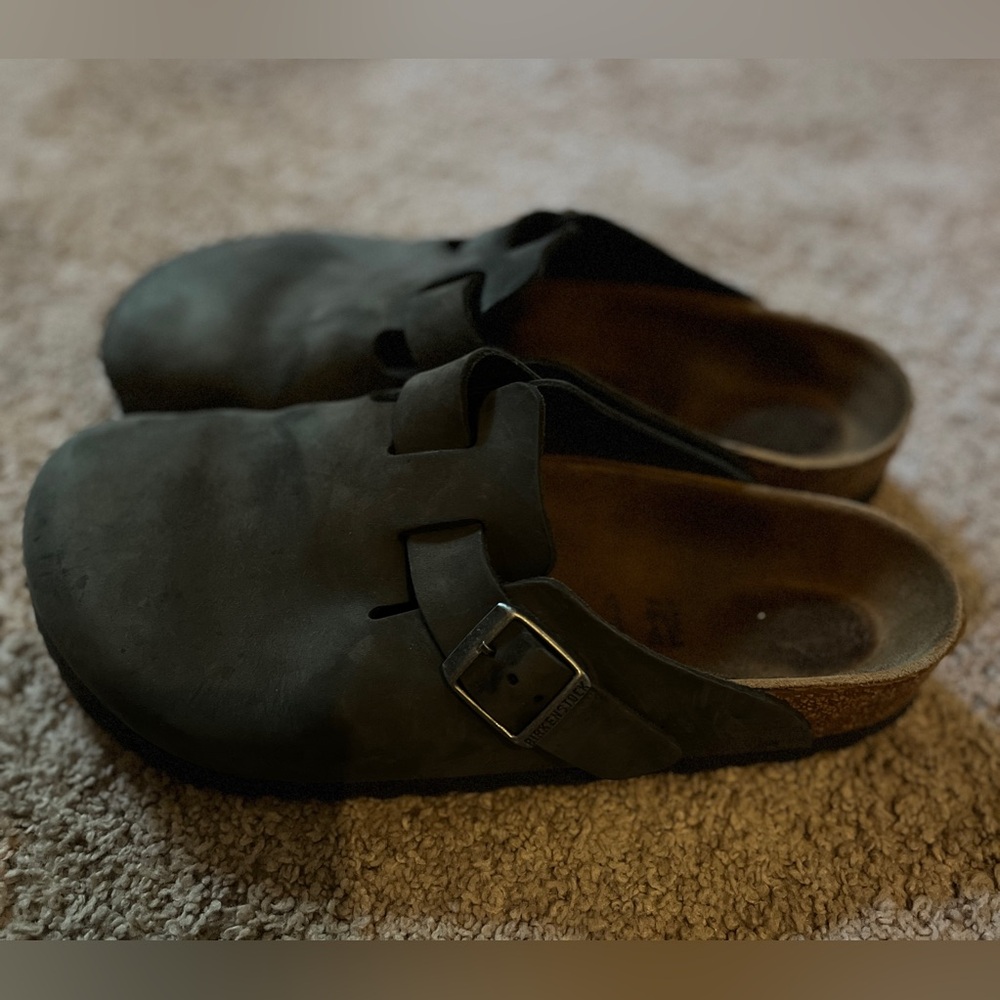 Used Birkenstock Boston - dark Grey/black size 39